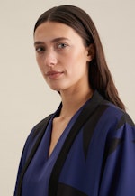 V-Neck Kimono Oversized in Mittelblau |  Seidensticker Onlineshop