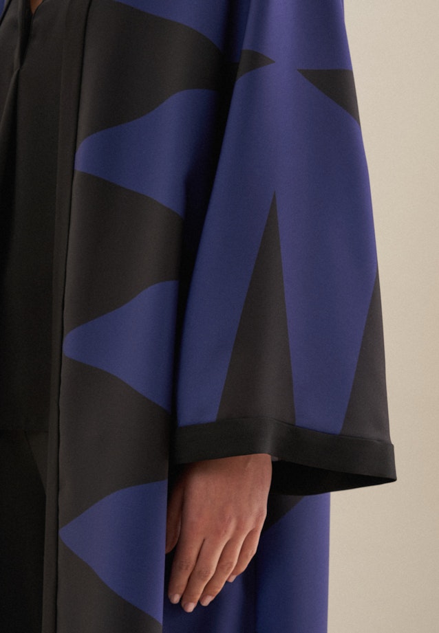 Kimono Oversized Manche Longue in Bleu Moyen |  Seidensticker Onlineshop