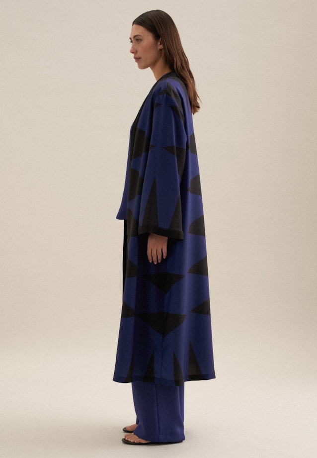 V-Neck Kimono Oversized in Mittelblau |  Seidensticker Onlineshop