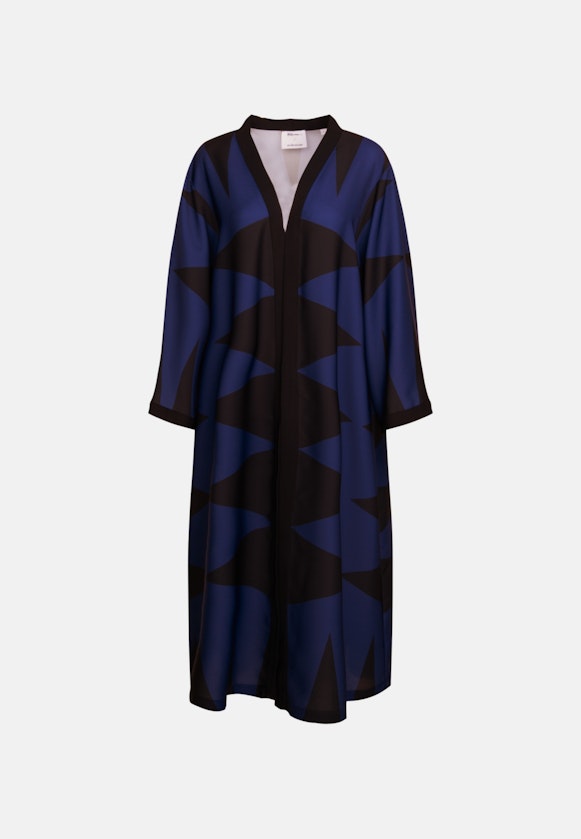 V-Hals Kimono in Middelmatig Blauw |  Seidensticker Onlineshop