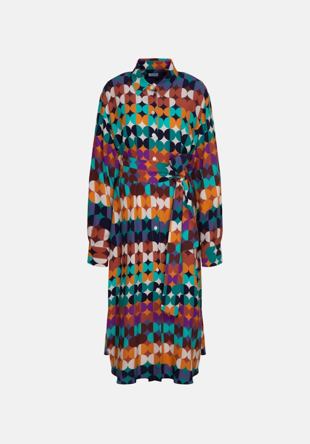 Kleid Geometrische Muster in Dunkelblau | Seidensticker Onlineshop