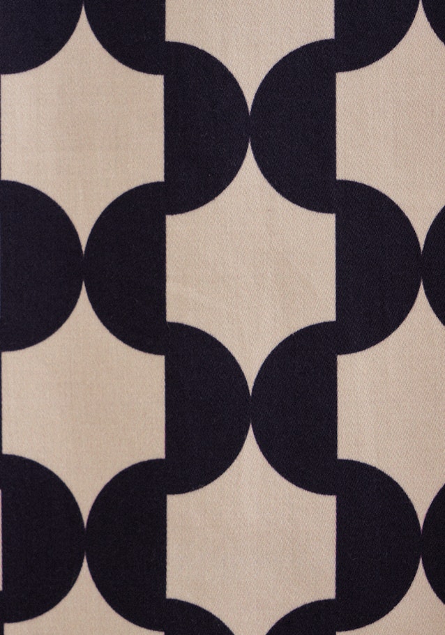 Hemdbluse Geometrische Muster in Dunkelblau | Seidensticker Onlineshop