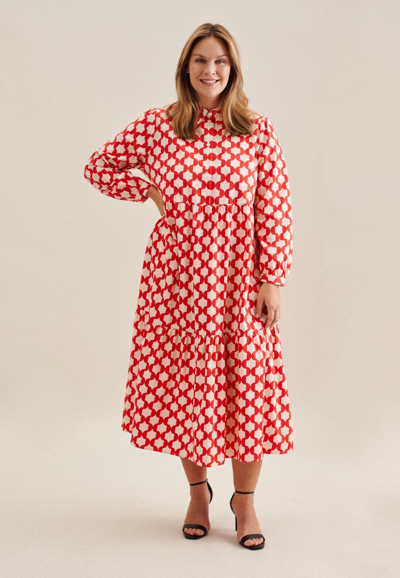 Kleid Geometrische Muster