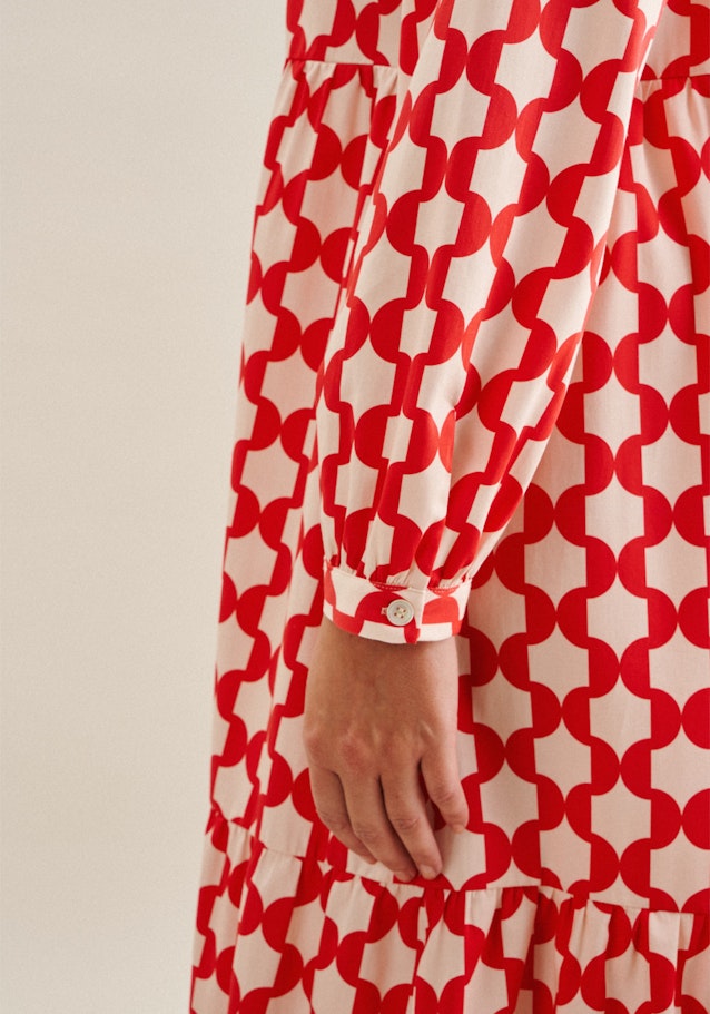 Dress Geometric pattern in Red | Seidensticker Onlineshop