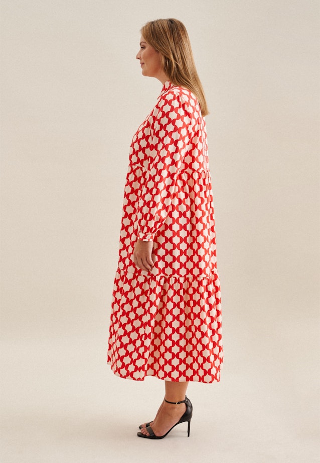 Curvy Kragen Kleid Regular in Rot |  Seidensticker Onlineshop