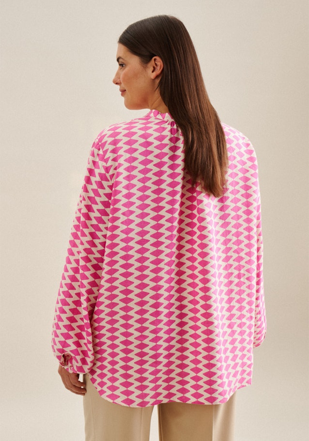 Grande taille Collar Stand-Up Blouse in Pink | Seidensticker Onlineshop