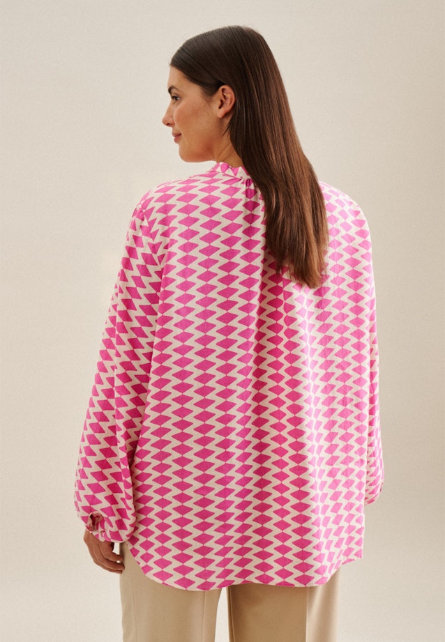 Grande taille Collar Stand-Up Blouse in Pink | Seidensticker Onlineshop
