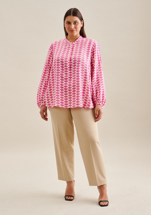 Grande taille Collar Stand-Up Blouse in Pink |  Seidensticker Onlineshop