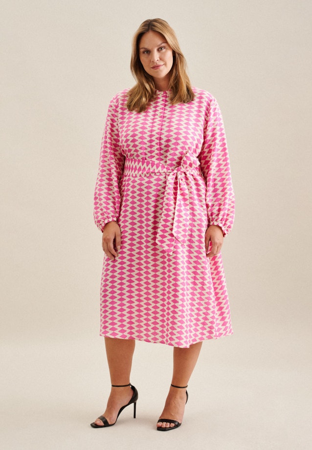 Curvy Kragen Kleid Regular in Rosa/Pink | Seidensticker Onlineshop