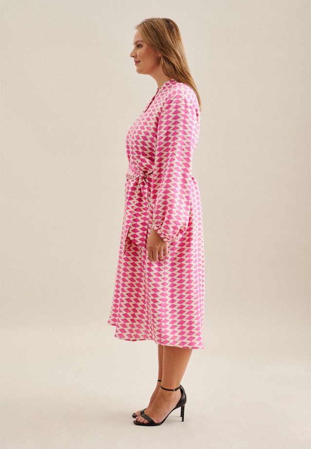 Curvy Kragen Kleid Regular in Rosa/Pink |  Seidensticker Onlineshop
