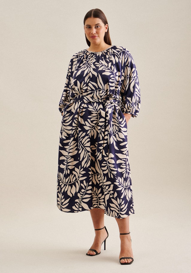 Robe feuilles in Bleu Foncé | Seidensticker Onlineshop