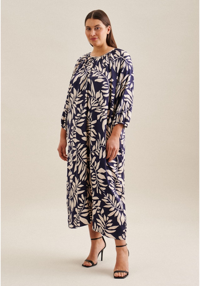 Robe feuilles in Bleu Foncé | Seidensticker Onlineshop