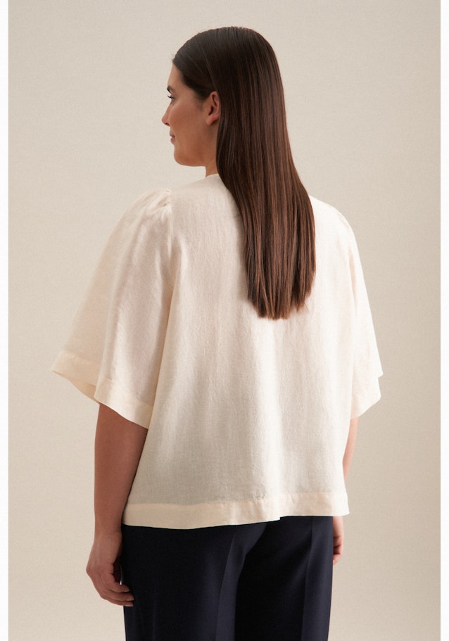 Grande taille Ronde Hals Shirtblouse in Ecru | Seidensticker Onlineshop