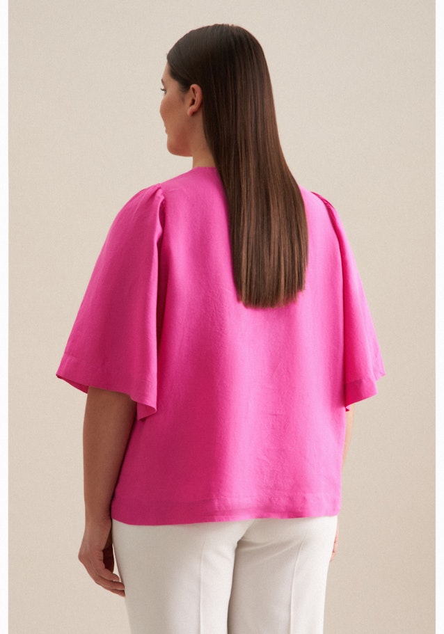 Curvy Rundhals Shirtbluse Regular in Rosa/Pink | Seidensticker Onlineshop