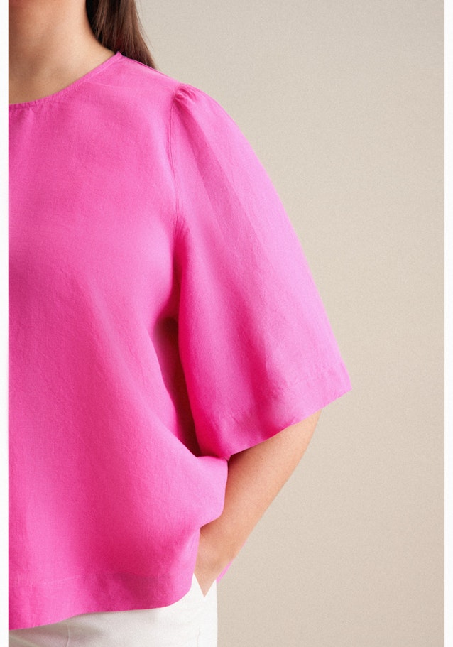 Grande taille Crew Neck Shirt Blouse in Pink |  Seidensticker Onlineshop