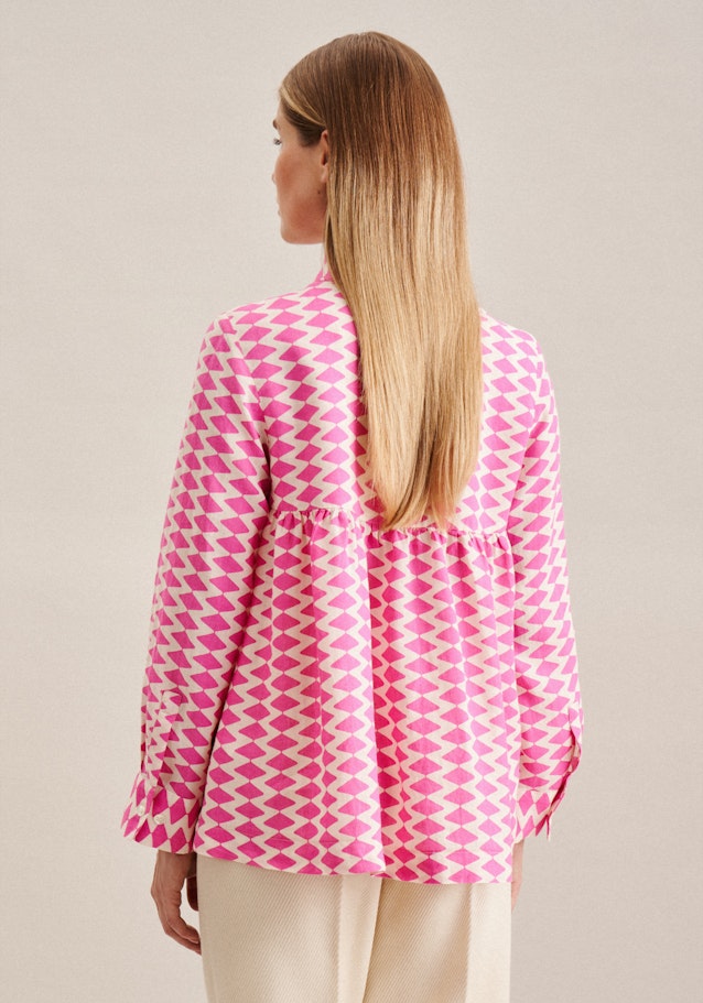 Long sleeve Linen Shirt Blouse in Pink | Seidensticker Onlineshop
