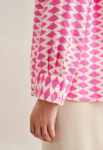 Hemdbluse Geometrische Muster in Rosa/Pink |  Seidensticker Onlineshop