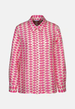 Hemdbluse Geometrische Muster in Rosa/Pink |  Seidensticker Onlineshop