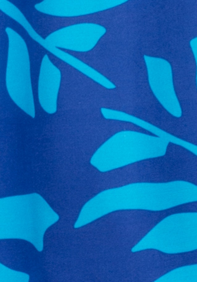 3/4-sleeve Satin Shirt Blouse in Medium Blue |  Seidensticker Onlineshop