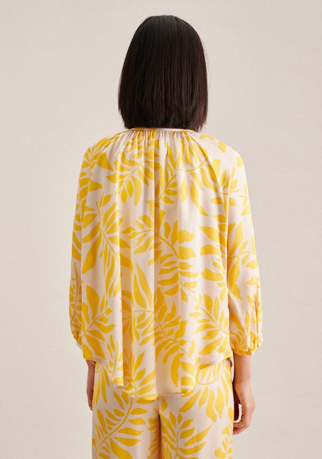 3/4-Arm Satin Shirtbluse in Gelb | Seidensticker Onlineshop