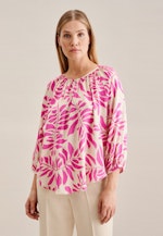 3/4-sleeve Satin Shirt Blouse in Pink |  Seidensticker Onlineshop