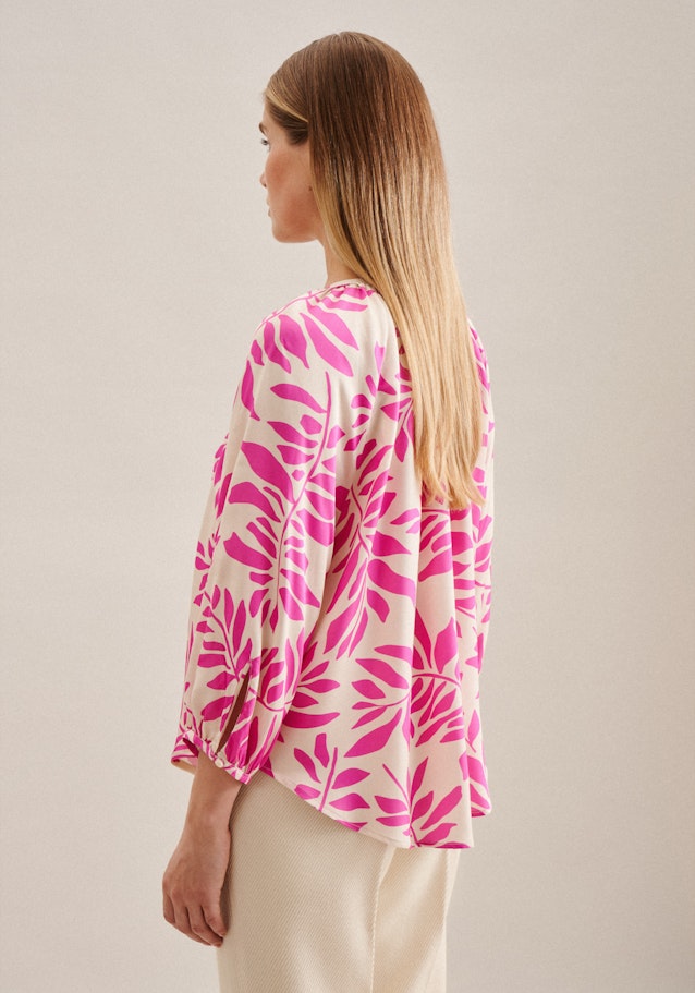 3/4-sleeve Satin Shirt Blouse in Pink | Seidensticker Onlineshop