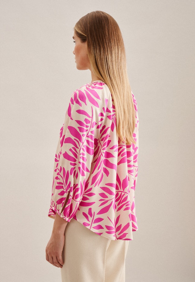 3/4-sleeve Satin Shirt Blouse in Pink | Seidensticker Onlineshop