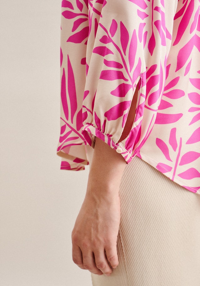 3/4-Arm Satin Shirtbluse in Rosa/Pink |  Seidensticker Onlineshop
