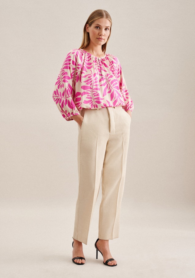 3/4-sleeve Satin Shirt Blouse in Pink |  Seidensticker Onlineshop