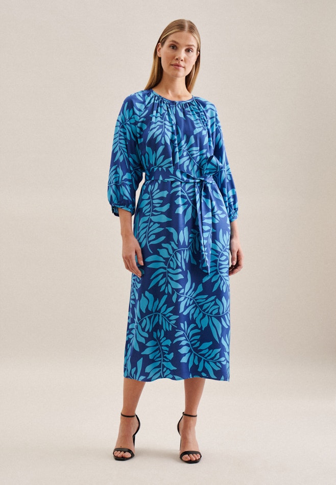 Robe Regular Manchon 3/4 in Bleu Moyen | Seidensticker Onlineshop