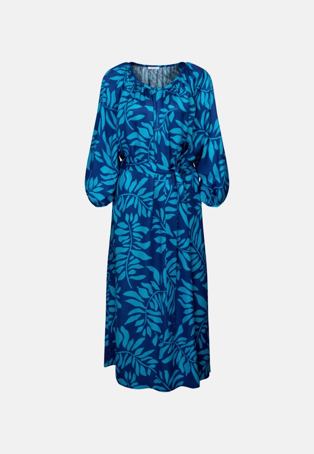Rundhals Kleid Regular in Mittelblau |  Seidensticker Onlineshop