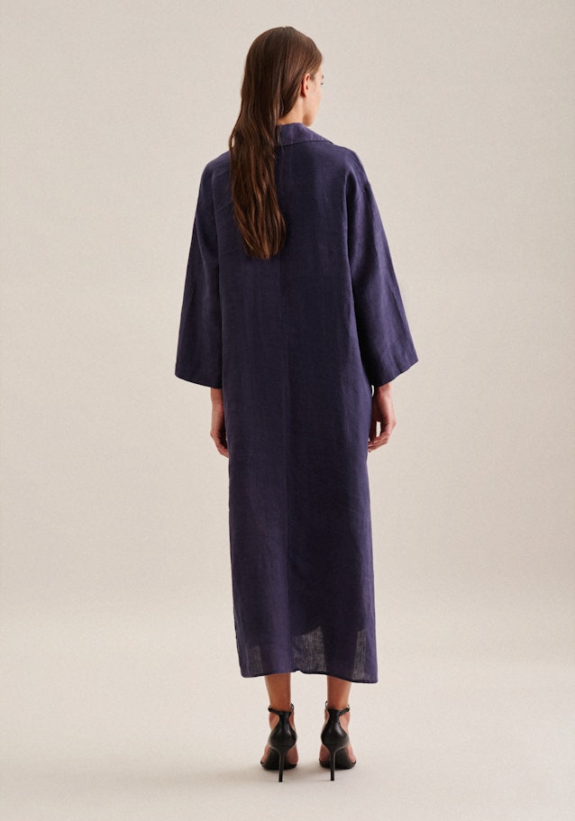 Leinen Maxi Kleid in Dunkelblau | Seidensticker Onlineshop