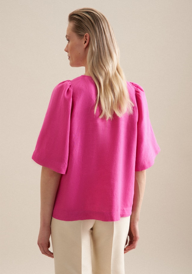 korte arm Linnen Shirtblouse in Roze/Pink | Seidensticker Onlineshop