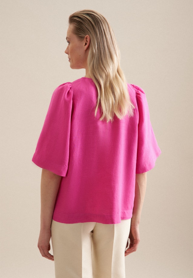 Kurzarm Leinen Shirtbluse in Rosa/Pink | Seidensticker Onlineshop
