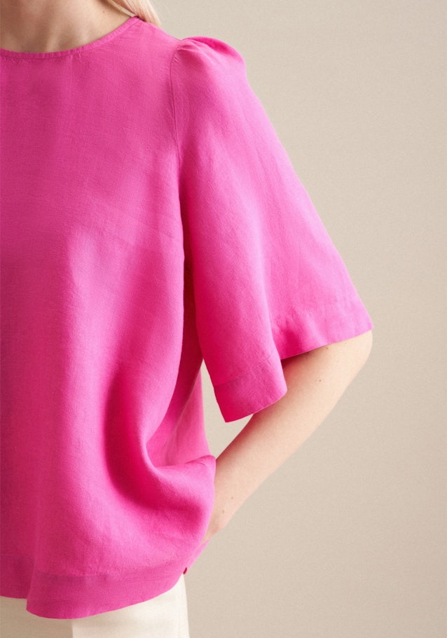 Kurzarm Leinen Shirtbluse in Rosa/Pink |  Seidensticker Onlineshop