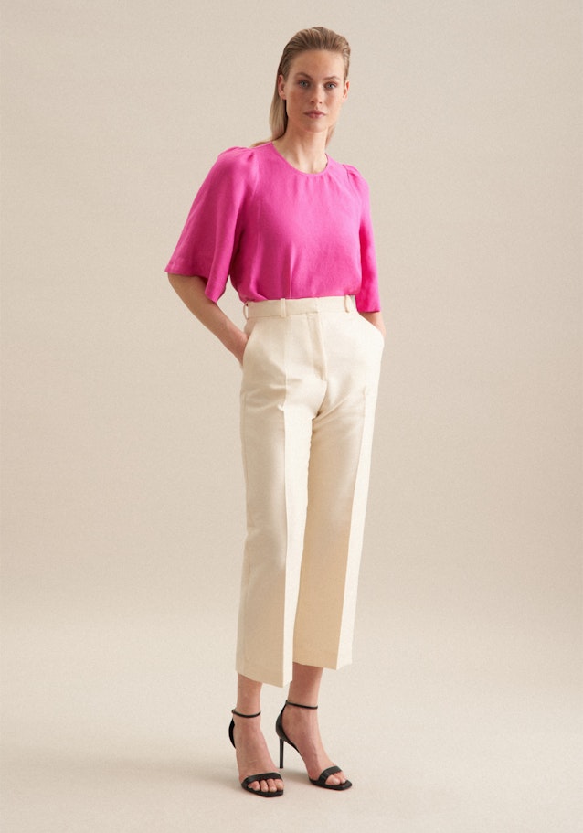 korte arm Linnen Shirtblouse in Roze/Pink |  Seidensticker Onlineshop