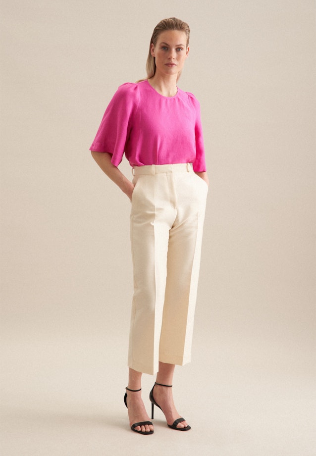 korte arm Linnen Shirtblouse in Roze/Pink |  Seidensticker Onlineshop