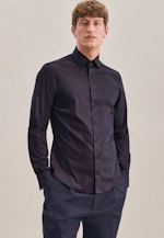 Slim Chemise en jersey Imprimé in Bleu Foncé |  Seidensticker Onlineshop