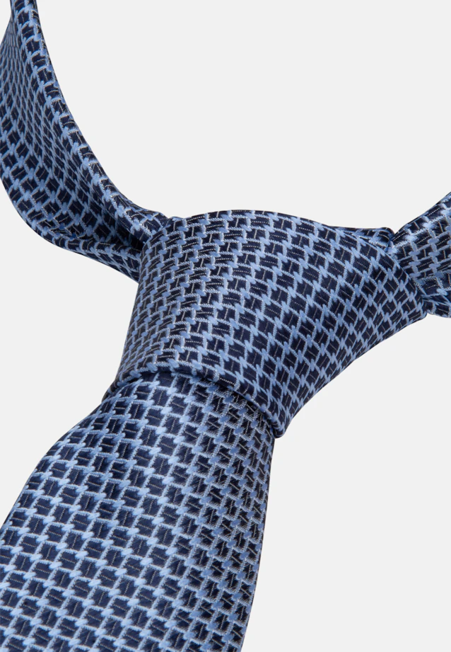 Large (7cm) Tie Small pattern in Medium Blue |  Seidensticker Onlineshop