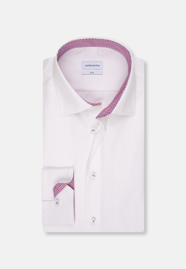 Slim Chemise d'affaires Uni in Blanc |  Seidensticker Onlineshop