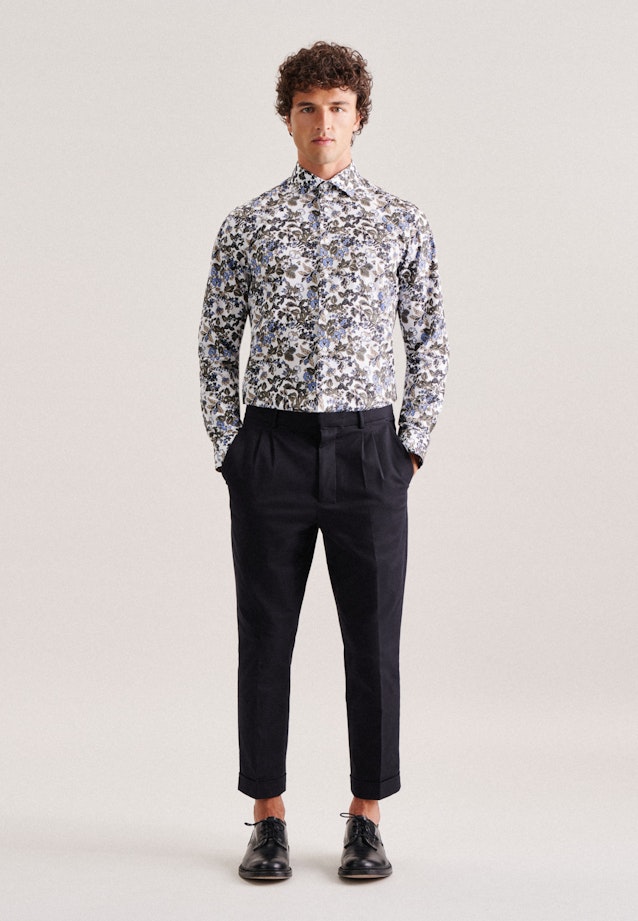 X-Slim Chemise d'affaires Imprimé in Vert |  Seidensticker Onlineshop