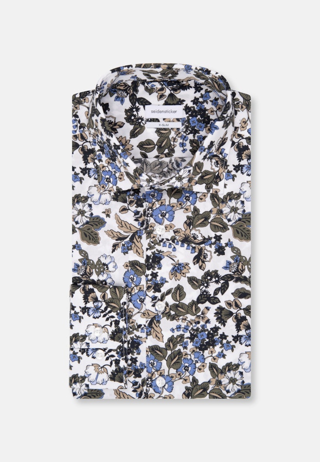 X-Slim Business shirt Print in Green | Seidensticker online shop