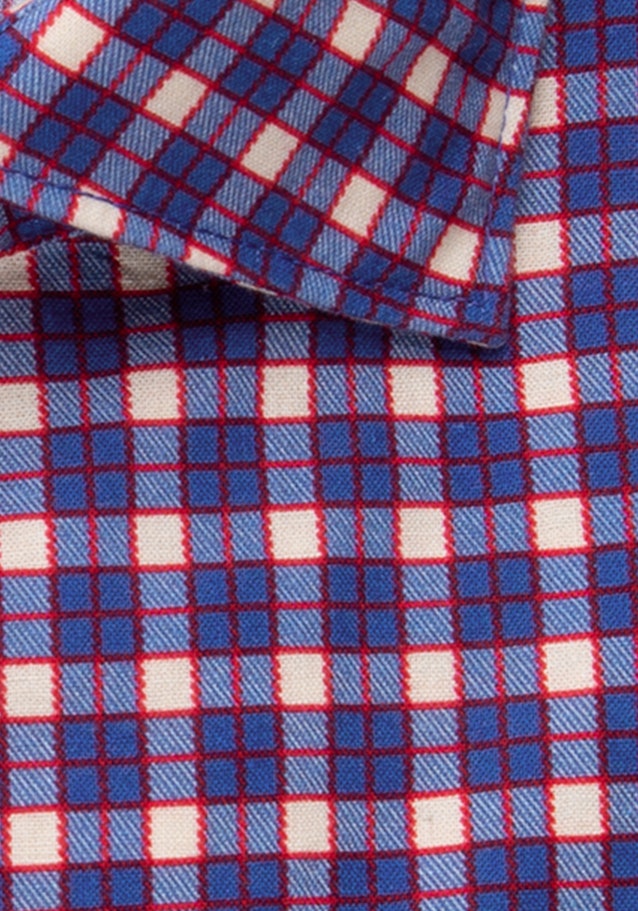 Linen shirt in Shaped with Kent-Collar in Medium Blue |  Seidensticker Onlineshop
