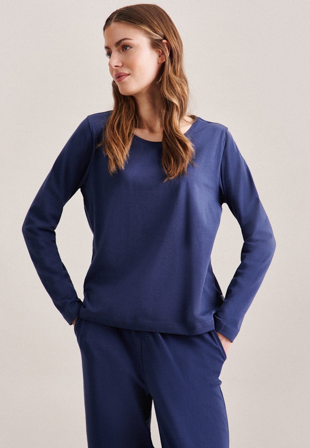 Regular Pyjama Uni in Dunkelblau |  Seidensticker Onlineshop