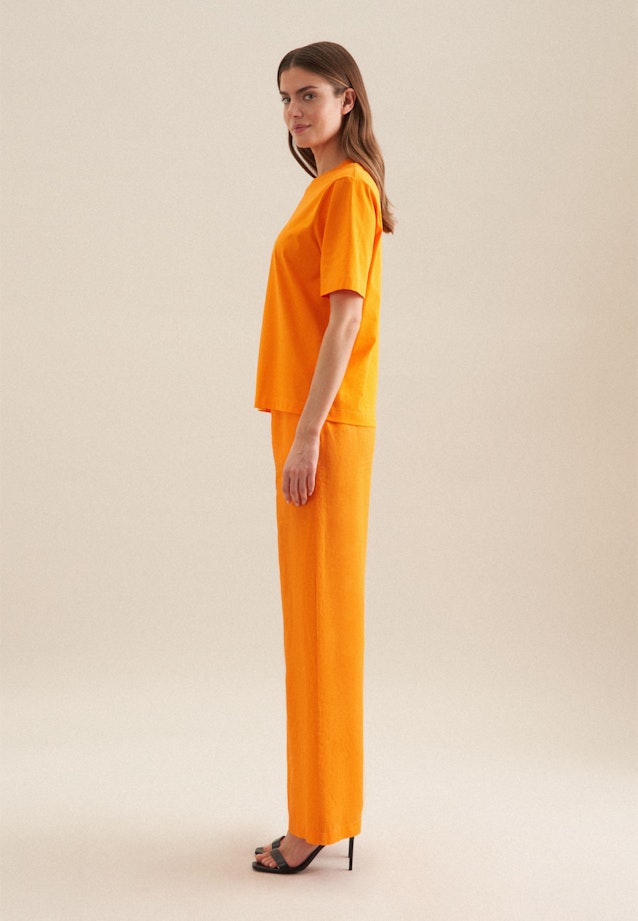Ronde Hals T-Shirt in Oranje |  Seidensticker Onlineshop
