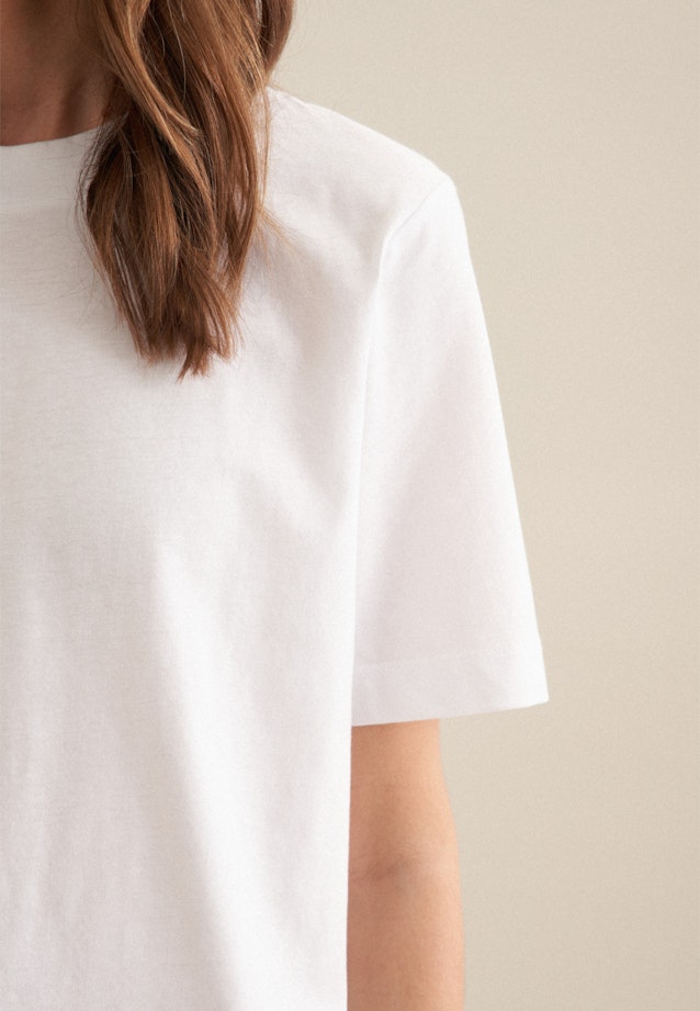 Crew Neck T-Shirt in White |  Seidensticker Onlineshop