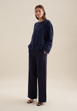 Rundhals Pullover Oversized in Dunkelblau |  Seidensticker Onlineshop