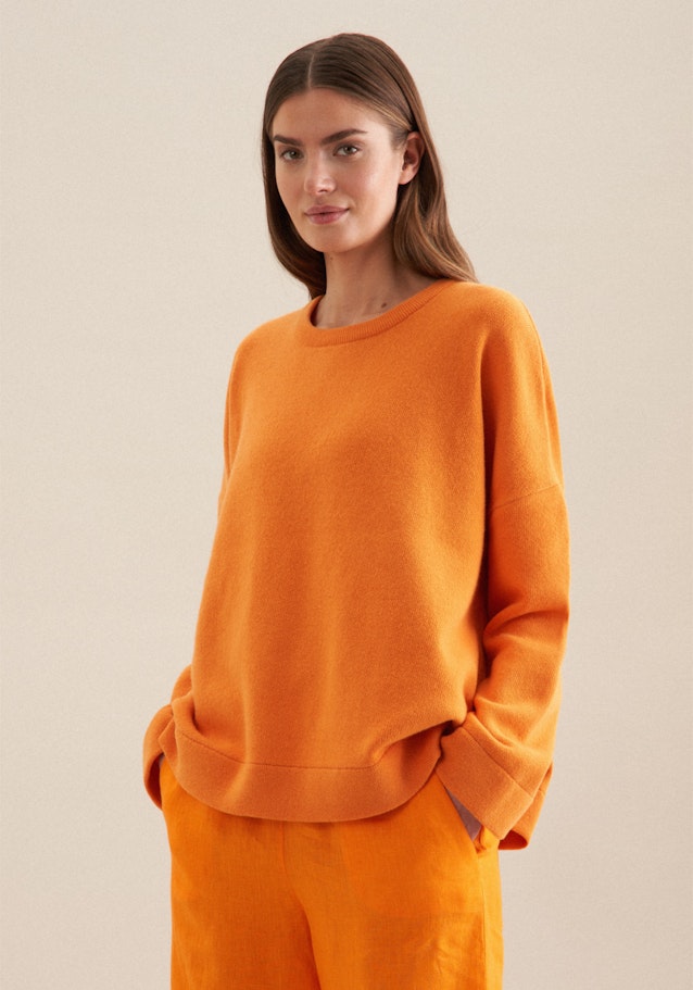 Rundhals Pullover Oversized in Orange | Seidensticker Onlineshop