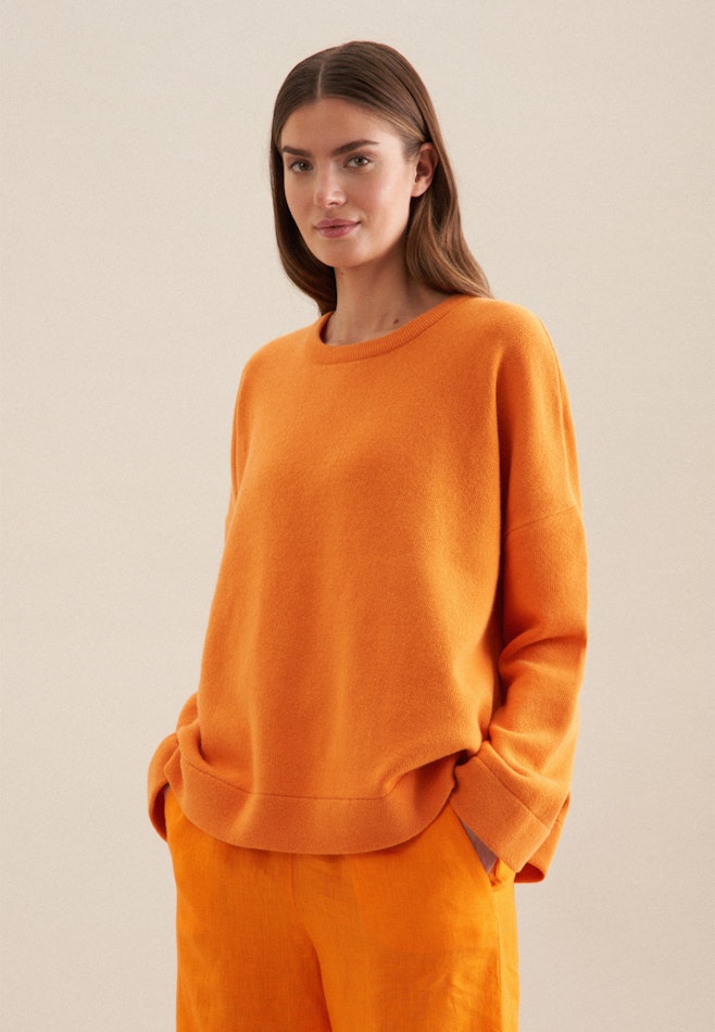 Crew Neck Pullover in Orange | Seidensticker online shop