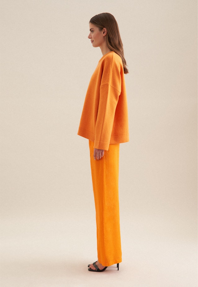 Rundhals Pullover Oversized in Orange |  Seidensticker Onlineshop